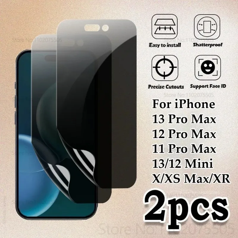 2Pcs Anti-Spy Hydrogel Film for IPhone 17 Promax 15 Plus 16E 14 Plus Privacy Screen Protective Film 13 Promax 11 12 Pro 13 Mini
2Pcs Anti-Spy Hydrogel Film for IPhone 17 Promax 15 Plus 16E 14 Plus Privacy Screen Protective Film 13 Promax 11 12 Pro 13 Mini