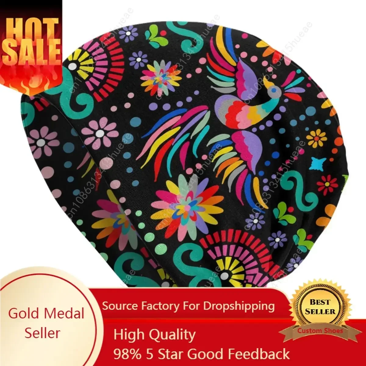 Bonnet Winter Warm Knitted Hat Women Men Mexican Floral Flower Textile Cool Beanies Caps Colorful Beanie Hats Outdoor Ski Cap
Bonnet Winter Warm Knitted Hat Women Men Mexican Floral Flower Textile Cool Beanies Caps Colorful Beanie Hats Outdoor Ski Cap