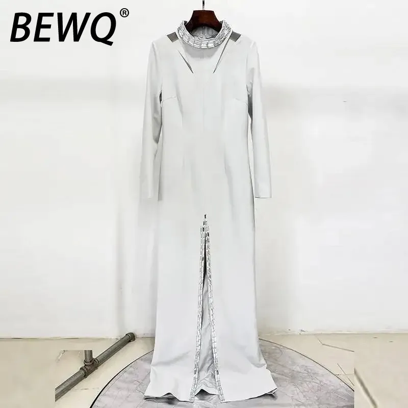 BEWQ женское элегантное однотонное вечернее платье с круглым вырезом и разрезом на рукавах и длинной талией, новинка осени 2023 г.
BEWQ женское элегантное однотонное вечернее платье с круглым вырезом и разрезом на рукавах и длинной талией, новинка осени 2023 г.