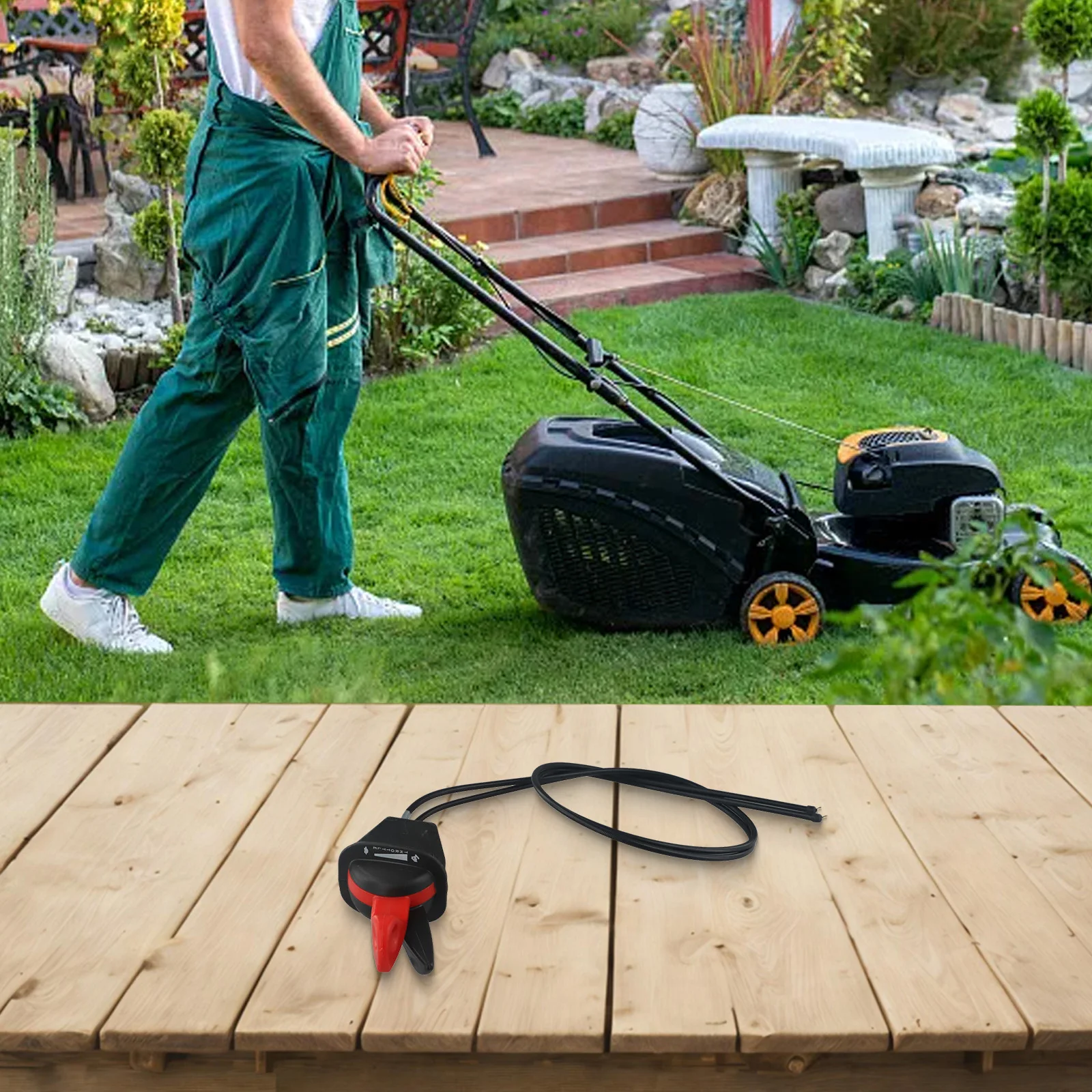 Lawn Mower Parts Control Assembly Replaces 1734506SM 1721950 1pc Black Choke Cables Dual Control Assembly Throttle
Lawn Mower Parts Control Assembly Replaces 1734506SM 1721950 1pc Black Choke Cables Dual Control Assembly Throttle