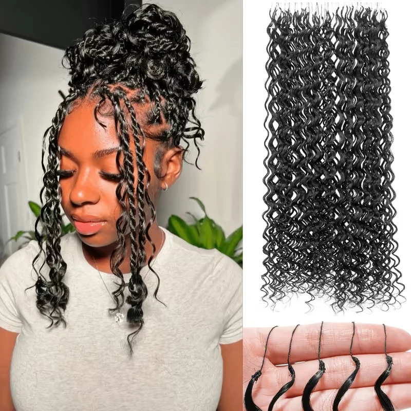 300g 20/22/24Inch Pre-Separated Feather Crochet Hair Extensions Suitable for Women Deep Wave Boho Braids Invisible Crochet Hair Bundles with Feather Tips Suitable for Braids Dreadlocks Dread Conversions
300g 20/22/24Inch Pre-Separated Feather Crochet Hair Extensions Suitable for Women Deep Wave Boho Braids Invisible Crochet Hair Bundles with Feather Tips Suitable for Braids Dreadlocks Dread Conversions