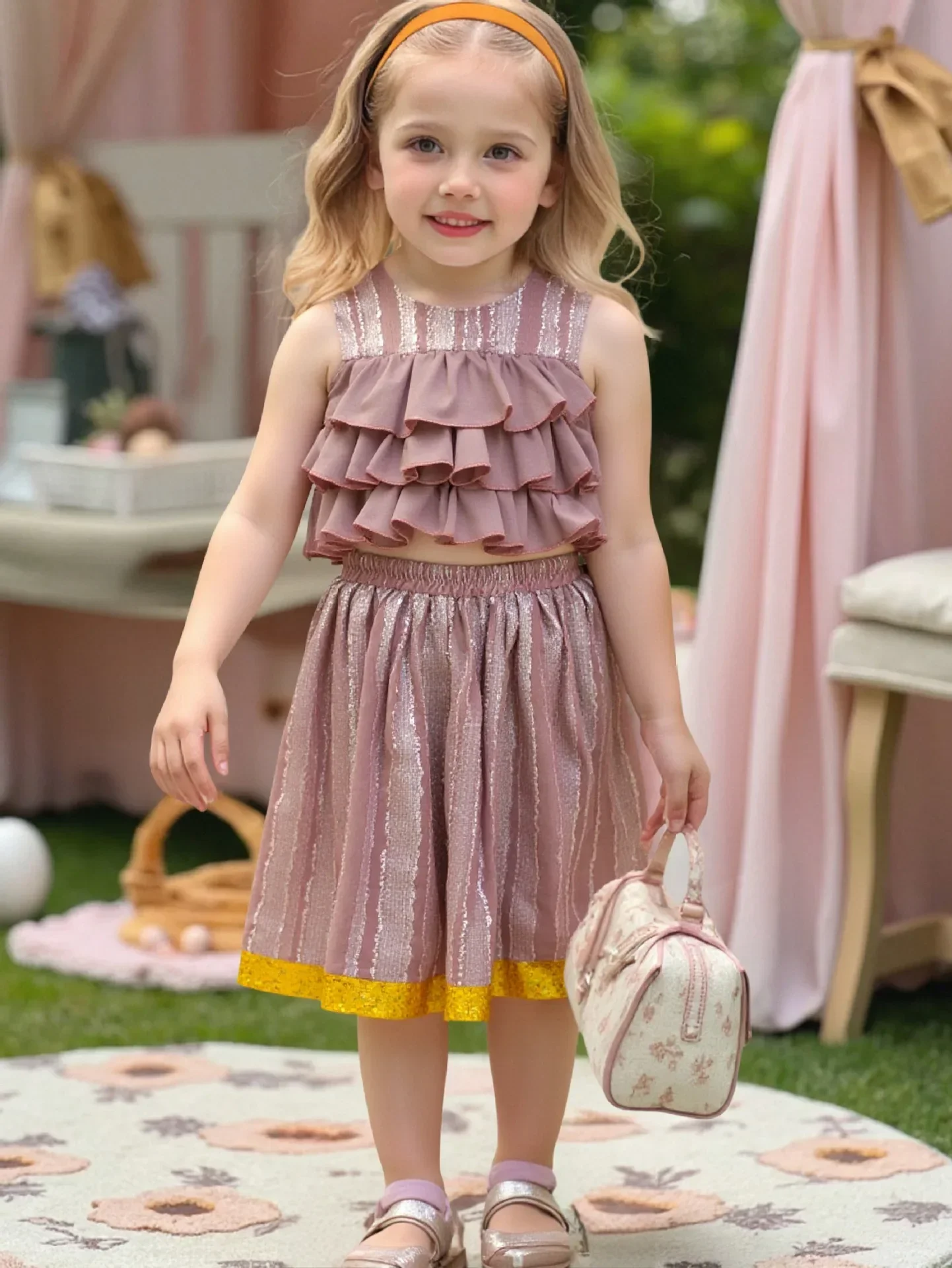 4 - 7 Y Kids Set 2025 Children's Clothing Adorable Kids Girls Cake Style Sleeveless Top and Loose Pants Set Chic and Comfortable
4 - 7 Y Kids Set 2025 Children's Clothing Adorable Kids Girls Cake Style Sleeveless Top and Loose Pants Set Chic and Comfortable