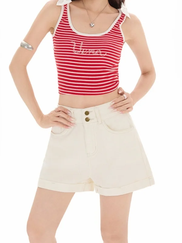 High Waist A-Line Thin Denim Shorts Women's Summer 2026 New Wide Leg Pants Cotton Polyester Spandex Blend Pure Color Denim
High Waist A-Line Thin Denim Shorts Women's Summer 2026 New Wide Leg Pants Cotton Polyester Spandex Blend Pure Color Denim