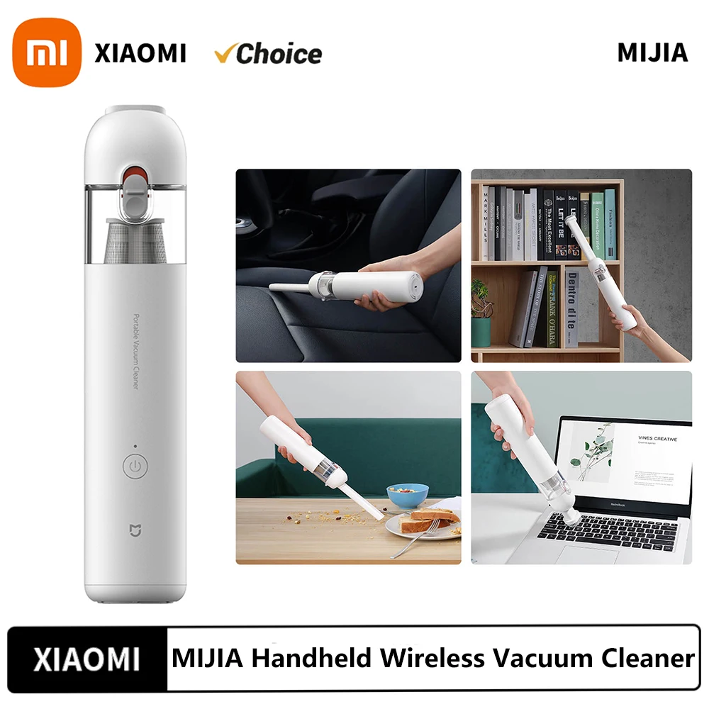 Original XIAOMI MIJIA Portable Handheld Vacuum Cleaner For Home Car Mini Wireless Dust Catcher Collector 13000PA Cyclone Suction
Original XIAOMI MIJIA Portable Handheld Vacuum Cleaner For Home Car Mini Wireless Dust Catcher Collector 13000PA Cyclone Suction