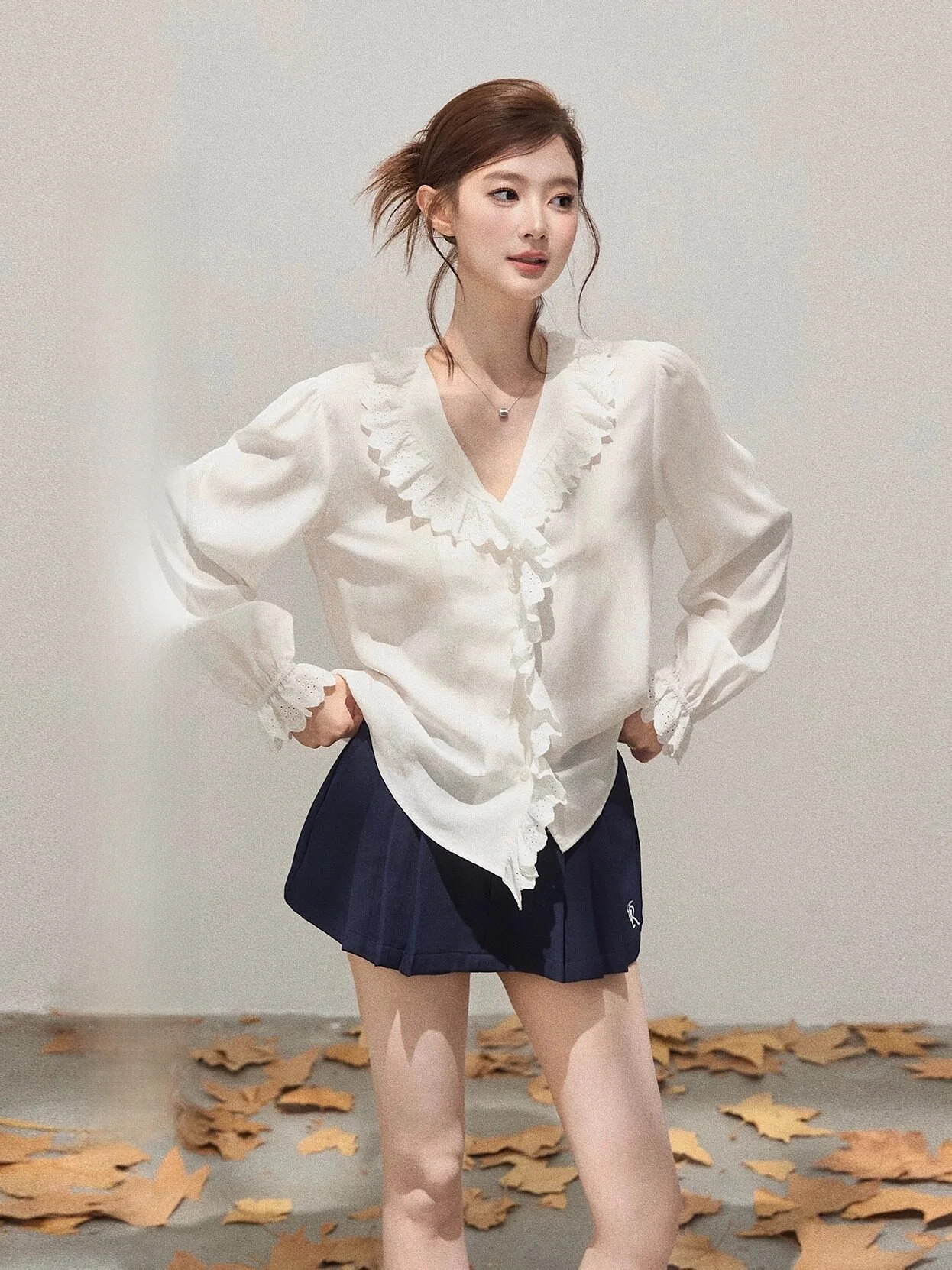 Exquisite Long Sleeve V-Neck Women's Shirt Casual Style Knitted Lesel Jacket Spring Outerwear Set with Knitted Vest for Ladies
Exquisite Long Sleeve V-Neck Women's Shirt Casual Style Knitted Lesel Jacket Spring Outerwear Set with Knitted Vest for Ladies