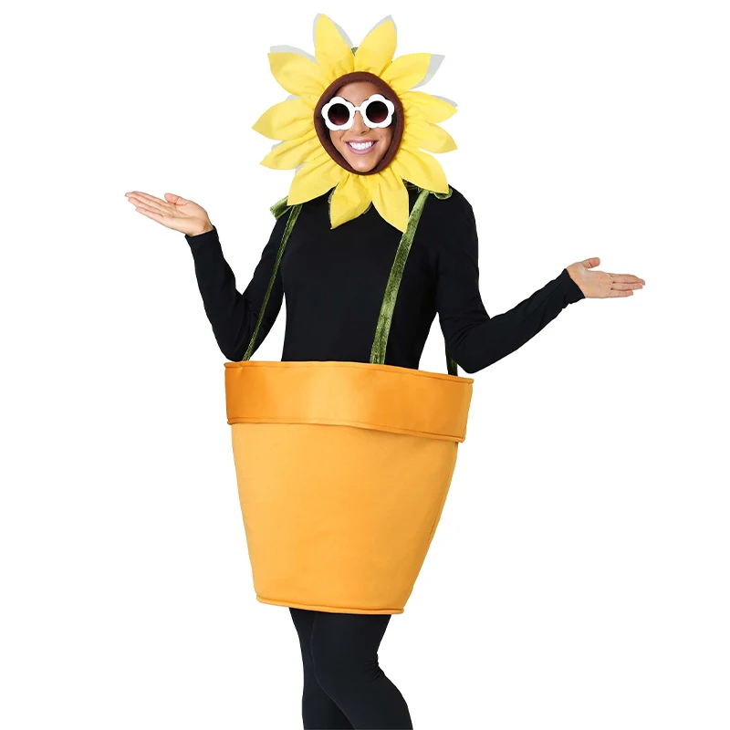 Unisex Enfant Flower Pot Carnival Halloween Fancy Dress Up Plant World Book Day Outfit Women Sunflower Costume
Unisex Enfant Flower Pot Carnival Halloween Fancy Dress Up Plant World Book Day Outfit Women Sunflower Costume