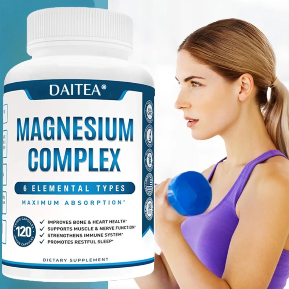 Premium Magnesium Complex - Maximum Absorption Magnesium Supplement for Sleep, Leg Cramps, Muscle Relaxation
Premium Magnesium Complex - Maximum Absorption Magnesium Supplement for Sleep, Leg Cramps, Muscle Relaxation