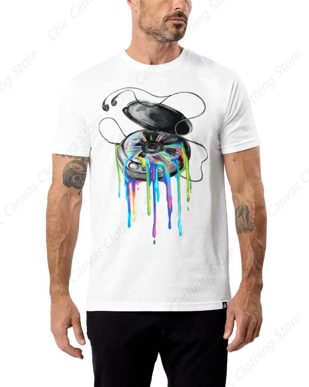 Neon Groove Pattern Men's T-shirt Short Sleeve Design Personalized T-shirt Fun Pure Cotton Shirt
Neon Groove Pattern Men's T-shirt Short Sleeve Design Personalized T-shirt Fun Pure Cotton Shirt