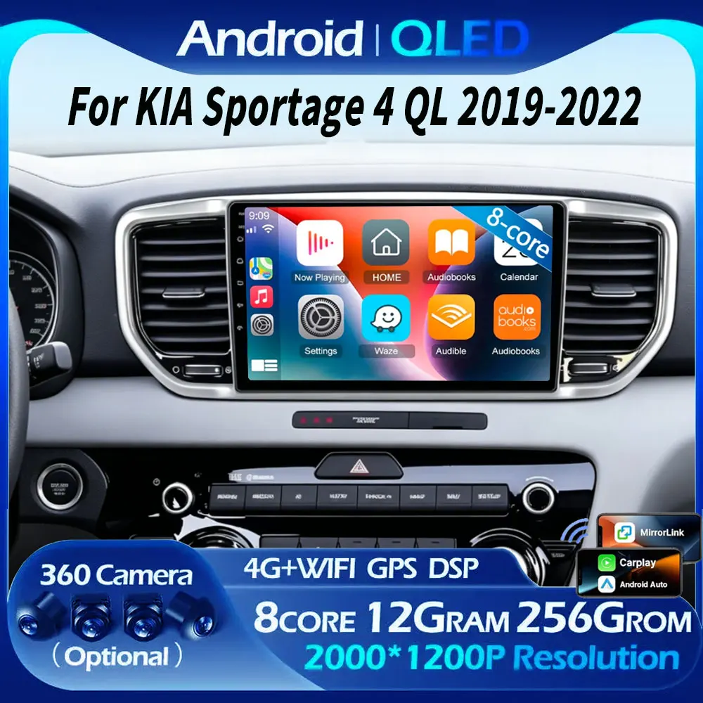 Android 16 Carplay Auto Car Radio For Kia Sportage 4 QL 2018 2019 2020 2021 2022 Multimedia GPS Player Stereo video WIFI+4G DSP
Android 16 Carplay Auto Car Radio For Kia Sportage 4 QL 2018 2019 2020 2021 2022 Multimedia GPS Player Stereo video WIFI+4G DSP