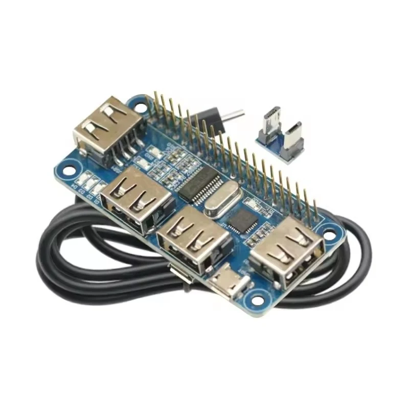 USB Hub for Raspberry Pi Zero/3B+ CP2102 TTL Serial Module 4-Port
USB Hub for Raspberry Pi Zero/3B+ CP2102 TTL Serial Module 4-Port