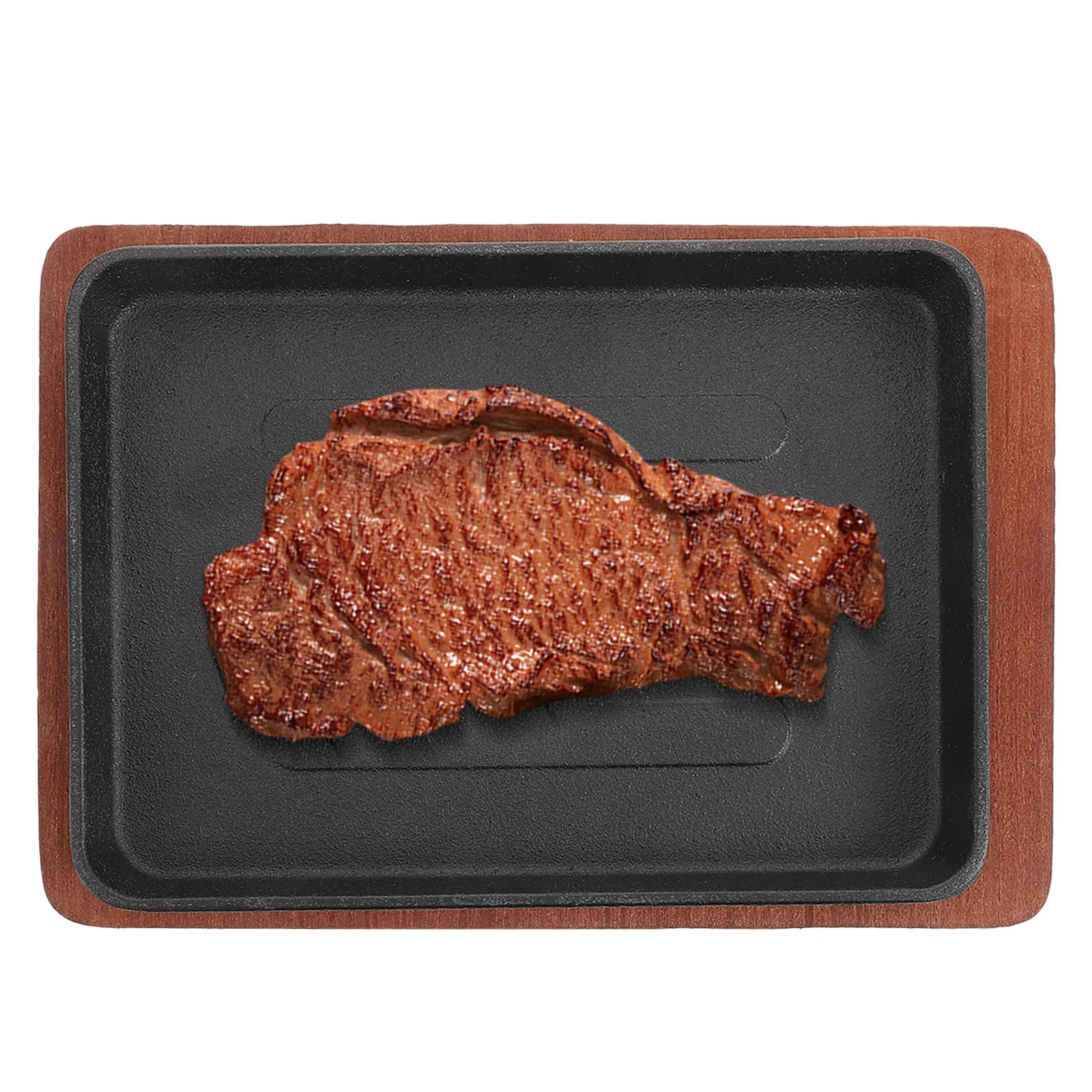 1Set Iron Steak Plate Dual Handle Grilling Pan Nonstick Grill Plate Wooden Serving Tray Kitchen Steak Pan for Home Barbecue
1Set Iron Steak Plate Dual Handle Grilling Pan Nonstick Grill Plate Wooden Serving Tray Kitchen Steak Pan for Home Barbecue