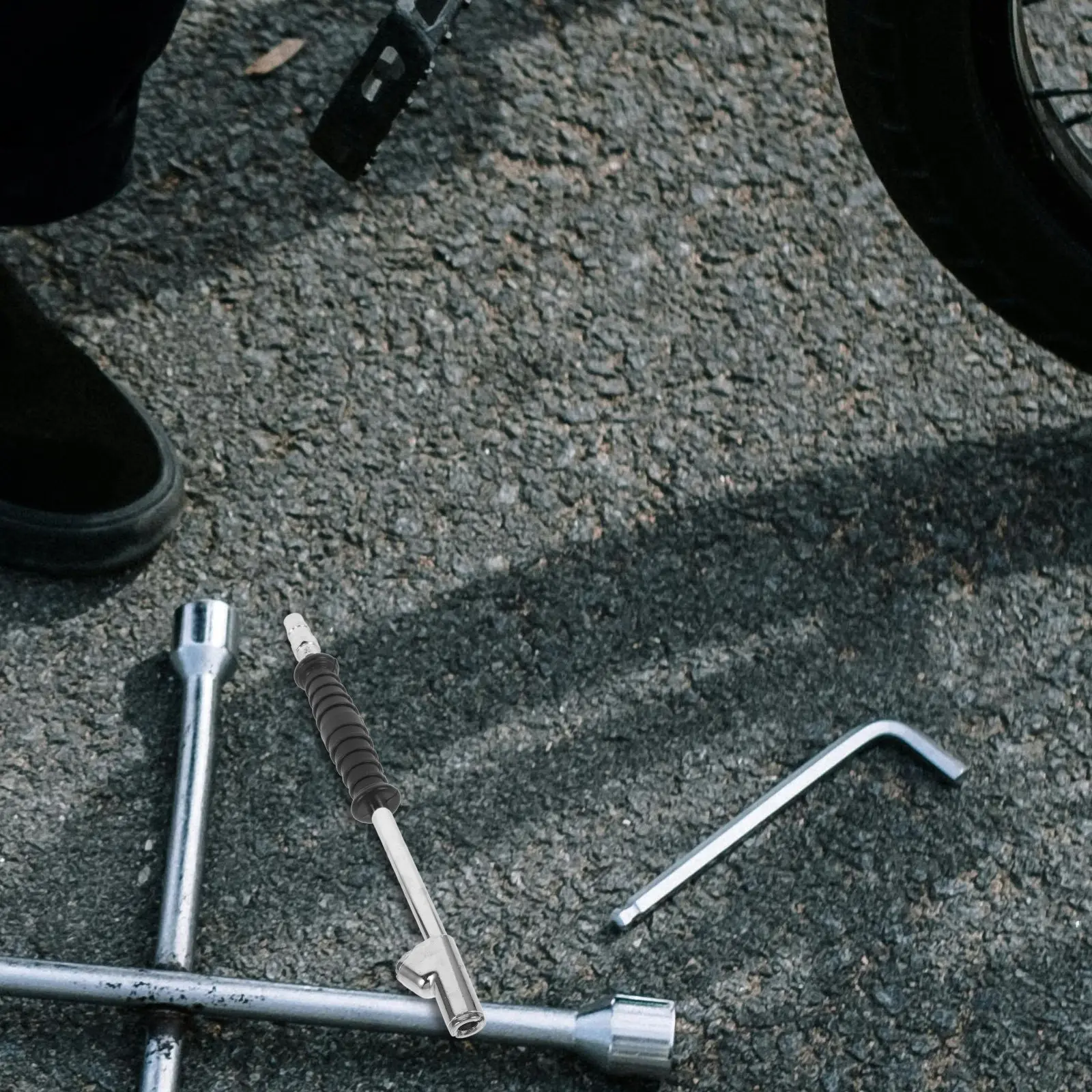 Long Reach Metal Inflator Rod Rubber Air Chuck for Car Motorcycle Bicycle Tires Dual Head Heavy Duty Tire Chuck
Long Reach Metal Inflator Rod Rubber Air Chuck for Car Motorcycle Bicycle Tires Dual Head Heavy Duty Tire Chuck