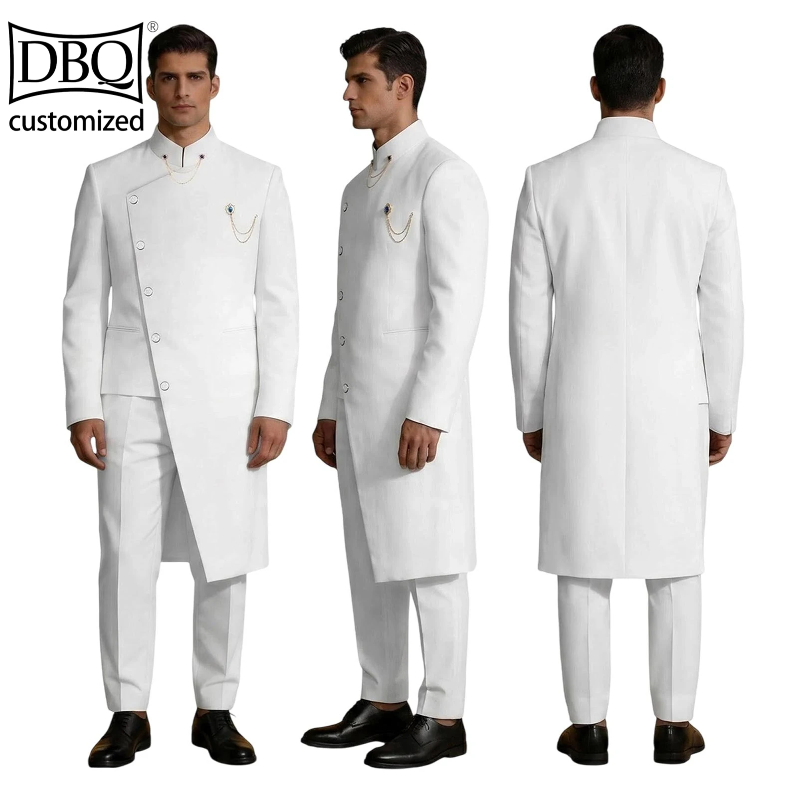 DBQ African Men's 2-Piece Casual Suit Custom Made Single Breasted Blazer Slim Fit Pants Casual BD11577
DBQ African Men's 2-Piece Casual Suit Custom Made Single Breasted Blazer Slim Fit Pants Casual BD11577
