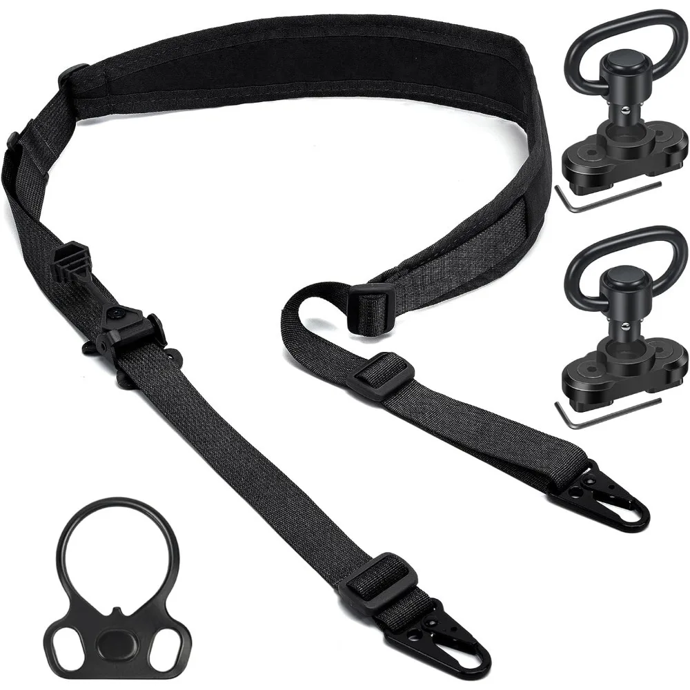 Tactical 2 Point Rifle Sling QD Swivel Quick Adjust with HK Hook Soft Shoulder Pad for Rifle Shotgun Crossbow Hunting Outdoor
Tactical 2 Point Rifle Sling QD Swivel Quick Adjust with HK Hook Soft Shoulder Pad for Rifle Shotgun Crossbow Hunting Outdoor