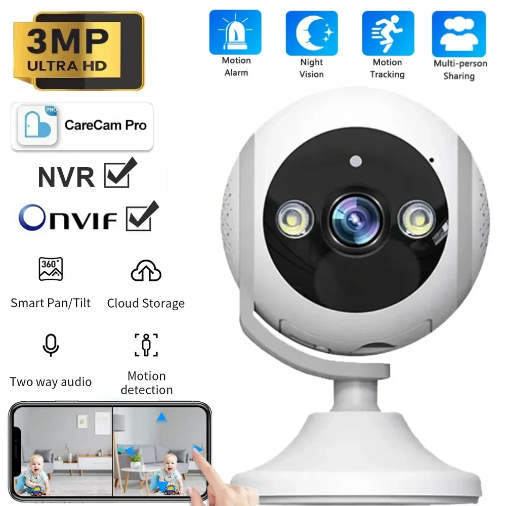 3MP Home Cube Wifi Camera Panoramic HD 180° Wide Angle PTZ AI Dual Screen HDRI Output Automatic Body Detection Security Camera
3MP Home Cube Wifi Camera Panoramic HD 180° Wide Angle PTZ AI Dual Screen HDRI Output Automatic Body Detection Security Camera