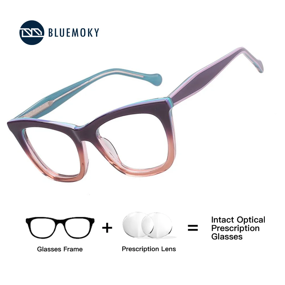 BLUEMOKY Popular Acetate Butterfly Prescription Glasses for Women Photochromic Eyeglasses Myopia/Progressive Eyewear
BLUEMOKY Popular Acetate Butterfly Prescription Glasses for Women Photochromic Eyeglasses Myopia/Progressive Eyewear