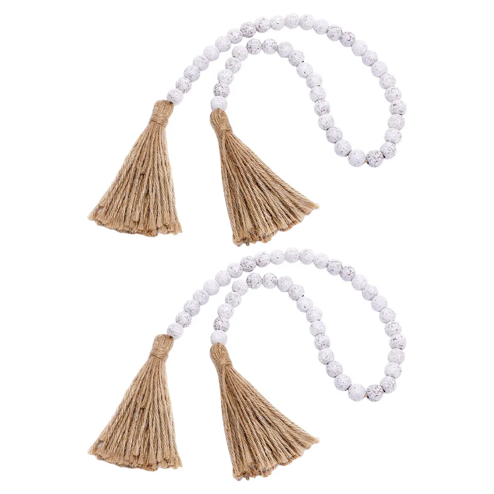 2pcs Wood Bead Garland Farmhouse Tassel Garland Wooden Hanging Decor For Living Room Bedroom Fireplace Fall Home
2pcs Wood Bead Garland Farmhouse Tassel Garland Wooden Hanging Decor For Living Room Bedroom Fireplace Fall Home