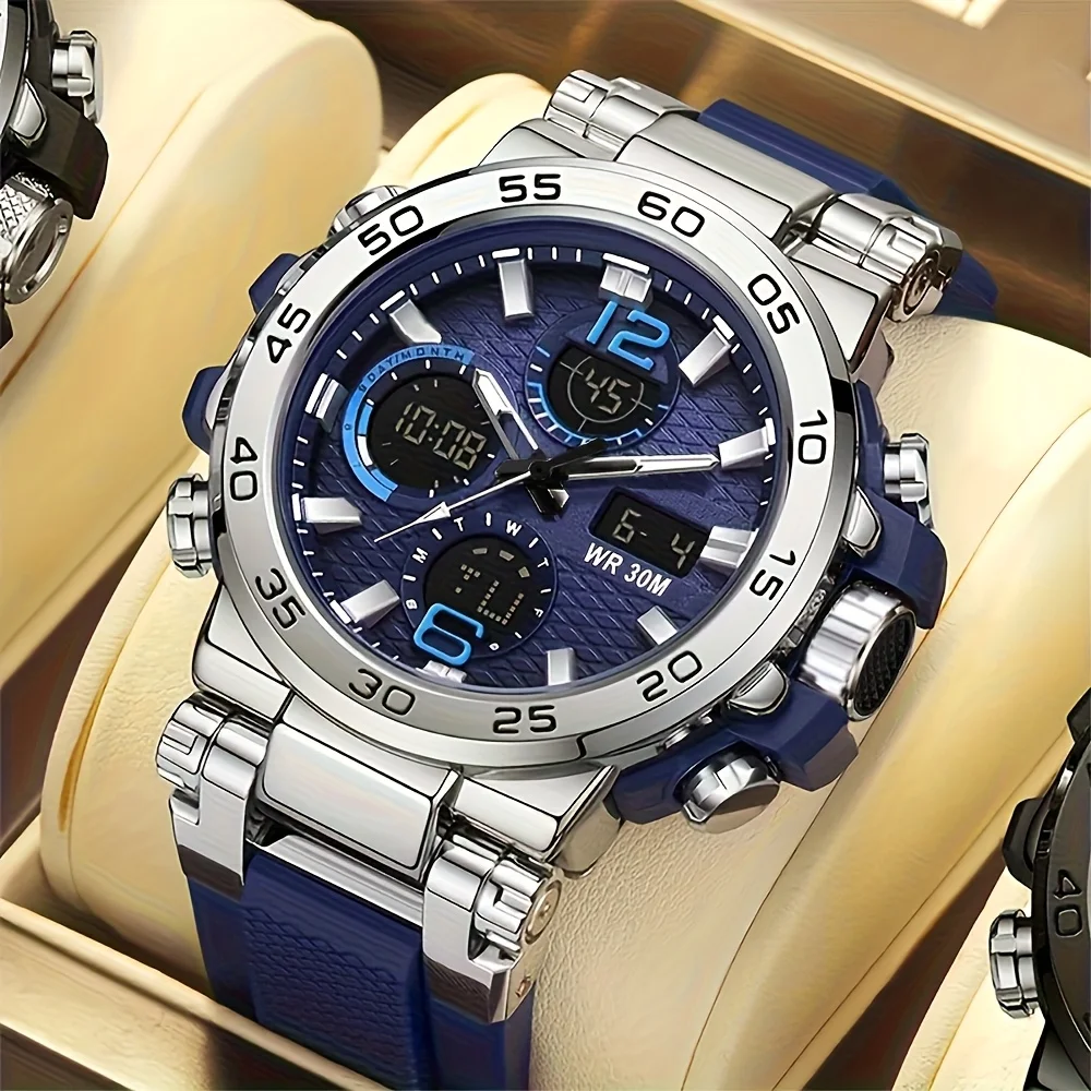 Новые многофункциональные мужские электронные часы для занятий спортом на открытом воздухе, подходящие для подростков и студентов.
Новые многофункциональные мужские электронные часы для занятий спортом на открытом воздухе, подходящие для подростков и студентов.