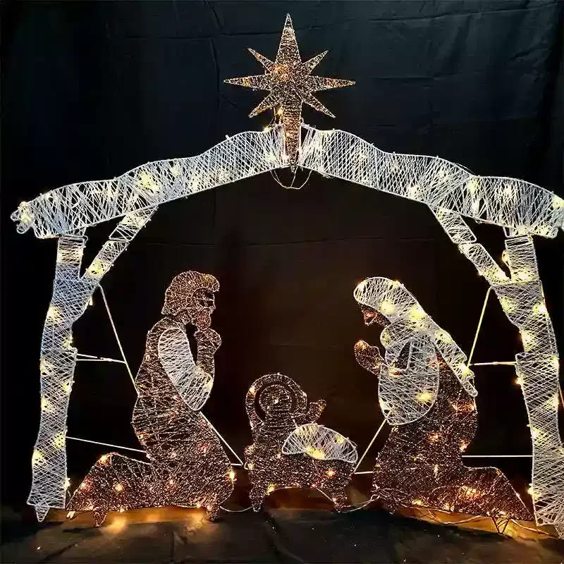 Decorative Birth Ornament Luminous Christmas Deer Snowman Shopping Mall Decoration Outdoor Large Props
Decorative Birth Ornament Luminous Christmas Deer Snowman Shopping Mall Decoration Outdoor Large Props