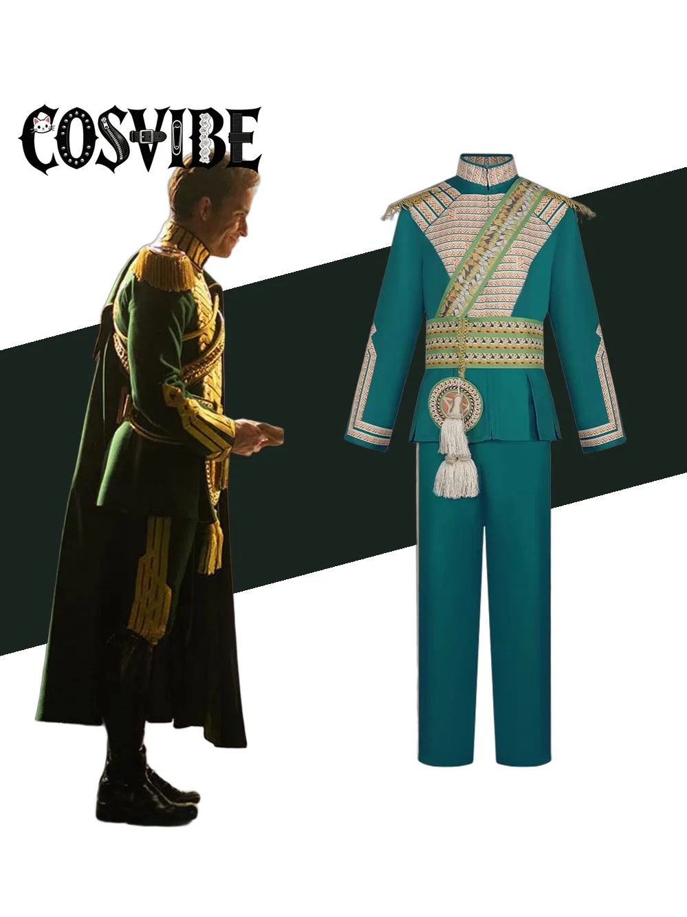 Wicked Witch of the West Cosplay Costume Prince Fiyero's Masquerade Ball Gown for Role-Playing Performance
Wicked Witch of the West Cosplay Costume Prince Fiyero's Masquerade Ball Gown for Role-Playing Performance