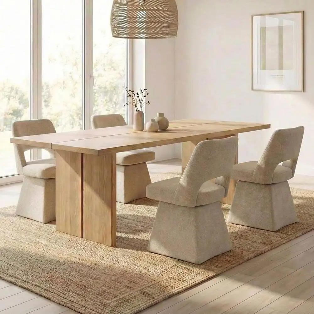 Set of 4 Swivel Upholstered Dining Chairs, Open Back Design, Chenille Fabric, Suitable for Kitchen, Dining, Living Room, Bedroom
Set of 4 Swivel Upholstered Dining Chairs, Open Back Design, Chenille Fabric, Suitable for Kitchen, Dining, Living Room, Bedroom