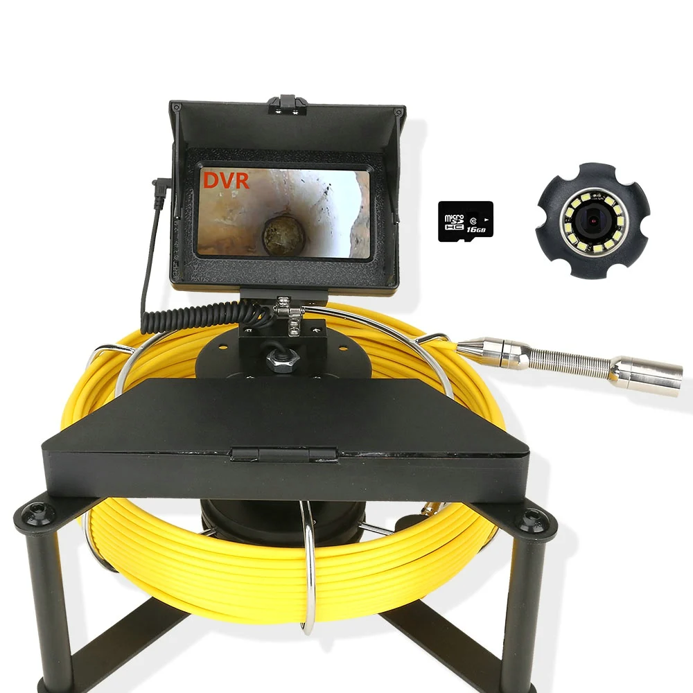 MAOTEWANG Sewer Pipe Inspection Camera with 16GB TF Card DVR Sewer Drain Industrial Endoscope IP68 4.3inch IPS Color Monitor
MAOTEWANG Sewer Pipe Inspection Camera with 16GB TF Card DVR Sewer Drain Industrial Endoscope IP68 4.3inch IPS Color Monitor