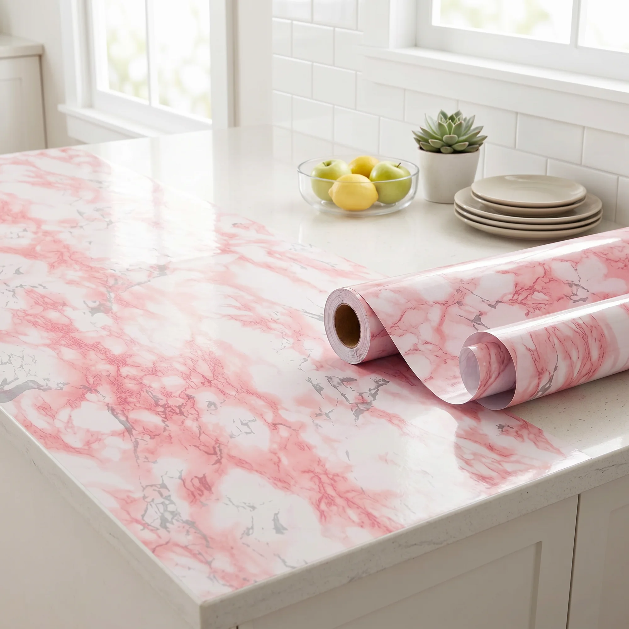 55cmWidth Glossy Pink Marble Granite Peel And Stick Contact Paper Waterproof Oil Proof Film for Kitchen Countertop Cabinet Decor
55cmWidth Glossy Pink Marble Granite Peel And Stick Contact Paper Waterproof Oil Proof Film for Kitchen Countertop Cabinet Decor