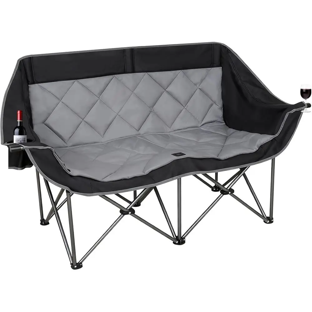 Oversized 2-Person Camping Chair with Cup Holders, Heavy Duty Outdoor Sofa, Supports 750 lbs
Oversized 2-Person Camping Chair with Cup Holders, Heavy Duty Outdoor Sofa, Supports 750 lbs