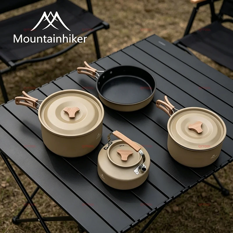 Mountainhiker Outdoor Camping Cookware Set - Stoves Pots Pans Kettles - Portable Aluminum Alloy Cooking Equipment for Hiking
Mountainhiker Outdoor Camping Cookware Set - Stoves Pots Pans Kettles - Portable Aluminum Alloy Cooking Equipment for Hiking