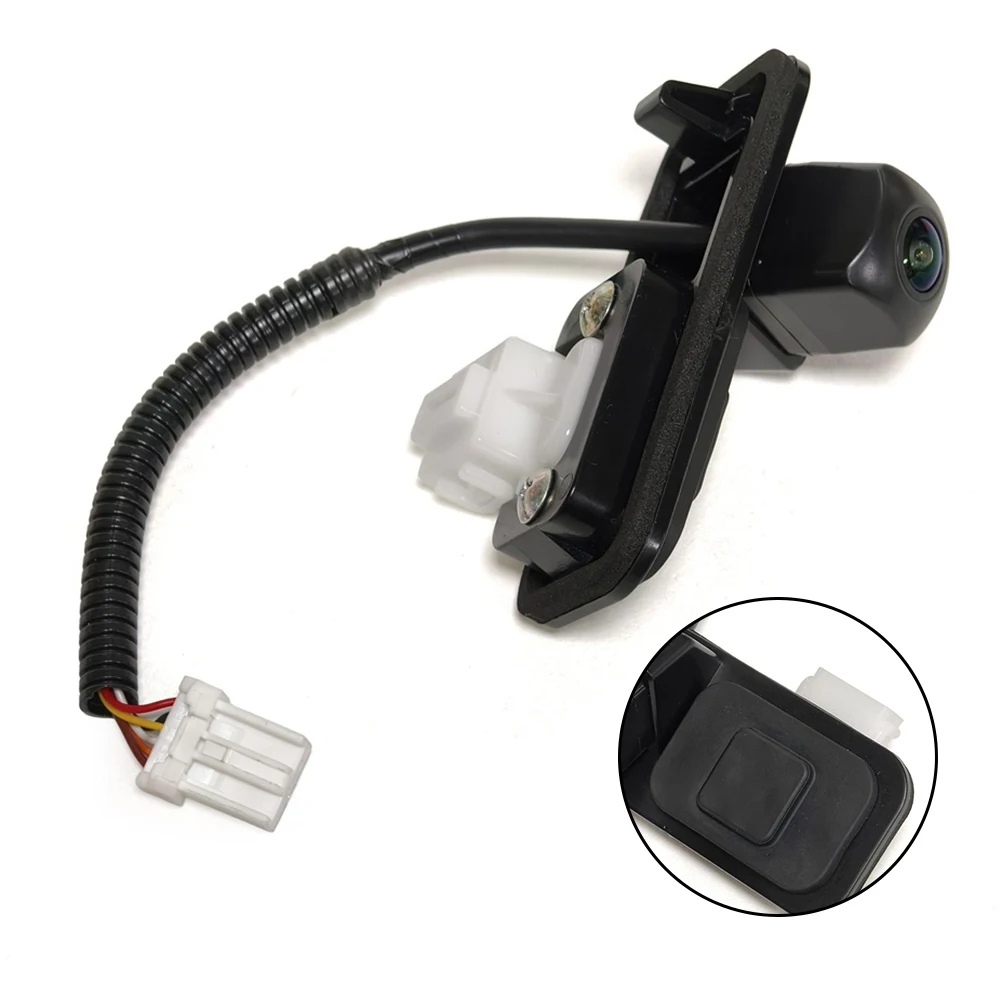 Car Surveillance Camera Reverse Camera Black Rearview Camera Wear-resistant Non-deformable Rear-mounted Design