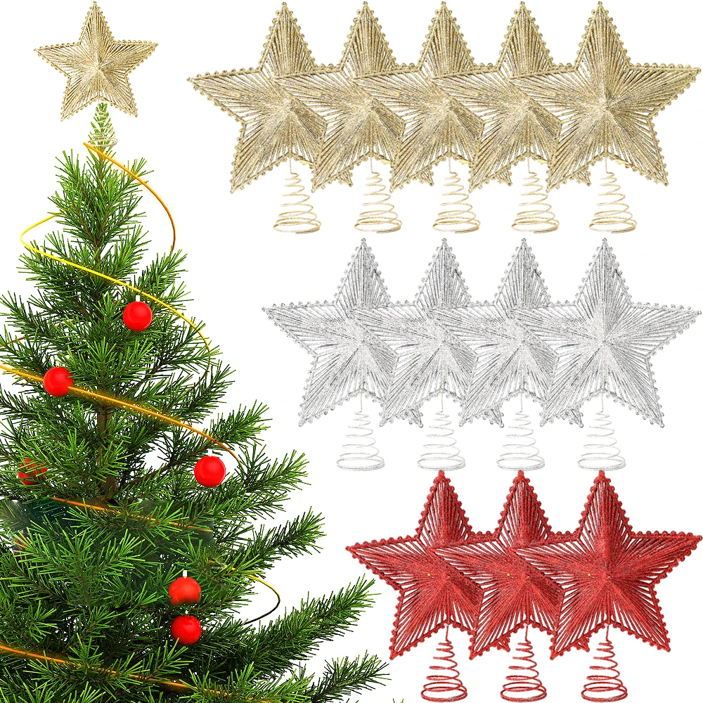 Christmas Treetop Star Pendent Glittering Hollow Out Gold Silver Red Stars Home Party Festival Hanging Decoration Tree Ornament
Christmas Treetop Star Pendent Glittering Hollow Out Gold Silver Red Stars Home Party Festival Hanging Decoration Tree Ornament