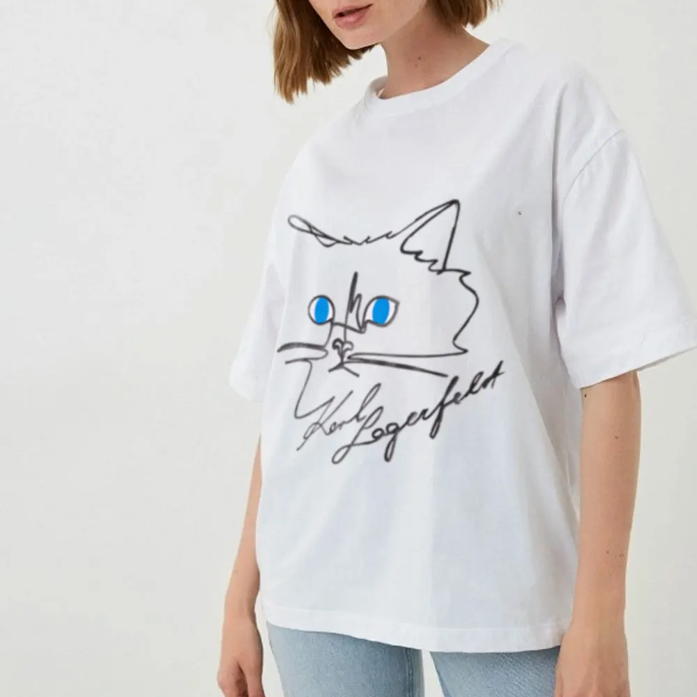 Women's Outdoor Pure Cotton Clothing Personalized Cat Print Trendy Round Neck Casual Men's Short-sleeved Tops Free Shipping
Women's Outdoor Pure Cotton Clothing Personalized Cat Print Trendy Round Neck Casual Men's Short-sleeved Tops Free Shipping