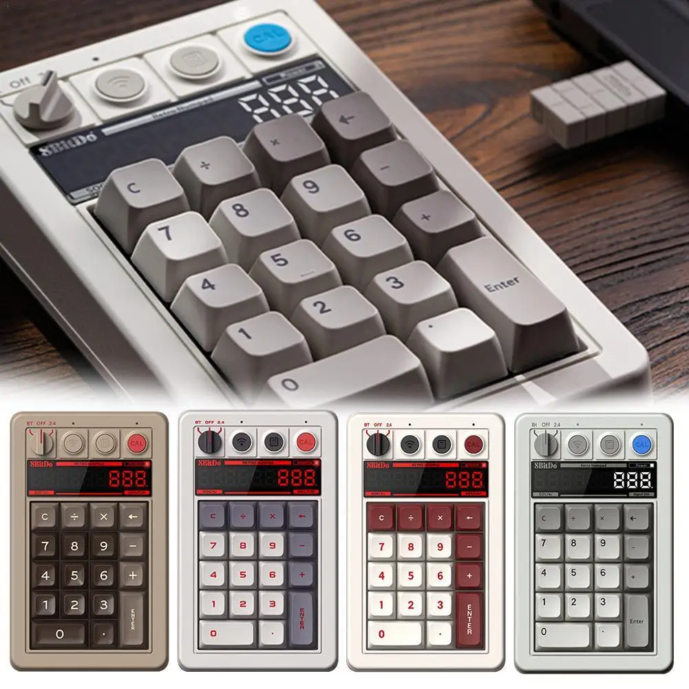 8Bitdo Retro18 Механическая цифровая клавиатура, Счетчик 2-в-1, 3 режима, подключенный ПК, компьютер, Bluetooth, беспроводная клавиатура
8Bitdo Retro18 Механическая цифровая клавиатура, Счетчик 2-в-1, 3 режима, подключенный ПК, компьютер, Bluetooth, беспроводная клавиатура