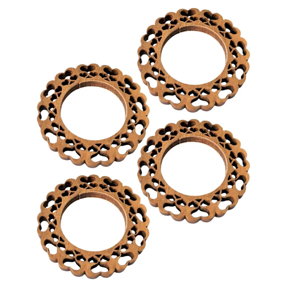 4Pcs Wood Napkin Holders Floral Hollowed Out Pattern Rustic Charm Weddings Special Occasions Tabletop Decorations
4Pcs Wood Napkin Holders Floral Hollowed Out Pattern Rustic Charm Weddings Special Occasions Tabletop Decorations