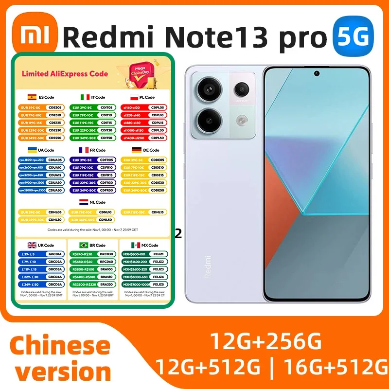 Chinese version Xiaomi Redmi Note 13 Pro 5G Smartphone 6.67" Qualcomm's Second Generation Snapdragon 67W Charging used phone
Chinese version Xiaomi Redmi Note 13 Pro 5G Smartphone 6.67" Qualcomm's Second Generation Snapdragon 67W Charging used phone