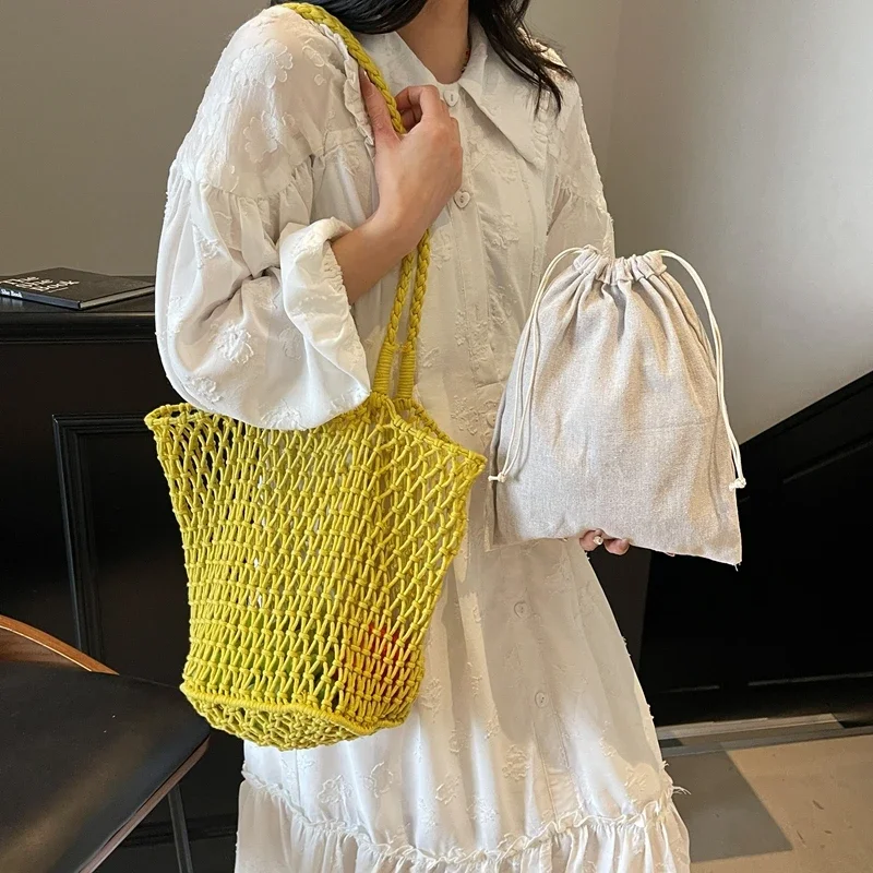 Fashion Hollow Out Women's Shoulder Bags Designer Knitting Handbag 2025 New Large Capacity Summer Beach Tote Bag Female
Fashion Hollow Out Women's Shoulder Bags Designer Knitting Handbag 2025 New Large Capacity Summer Beach Tote Bag Female