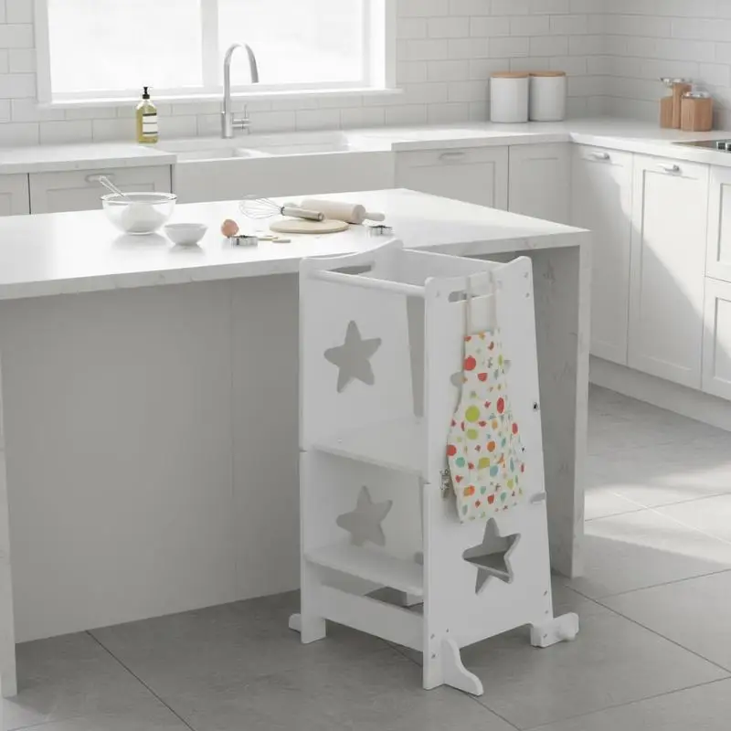 AIYAPLAY 2-in-1 Toddler Step Stool with Safety Rail for Kitchen, Bathroom, White
AIYAPLAY 2-in-1 Toddler Step Stool with Safety Rail for Kitchen, Bathroom, White