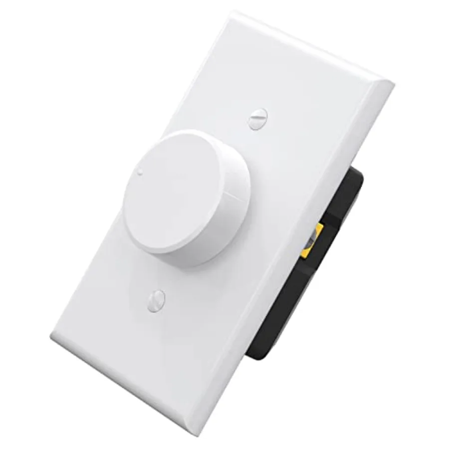 Digital Rotating Dimmer Switch for Dimmable LED, CFL and Incandescent Light Lamp Bulbs, Single Pole/ 3-Way Rotary Dimmer Switch
Digital Rotating Dimmer Switch for Dimmable LED, CFL and Incandescent Light Lamp Bulbs, Single Pole/ 3-Way Rotary Dimmer Switch