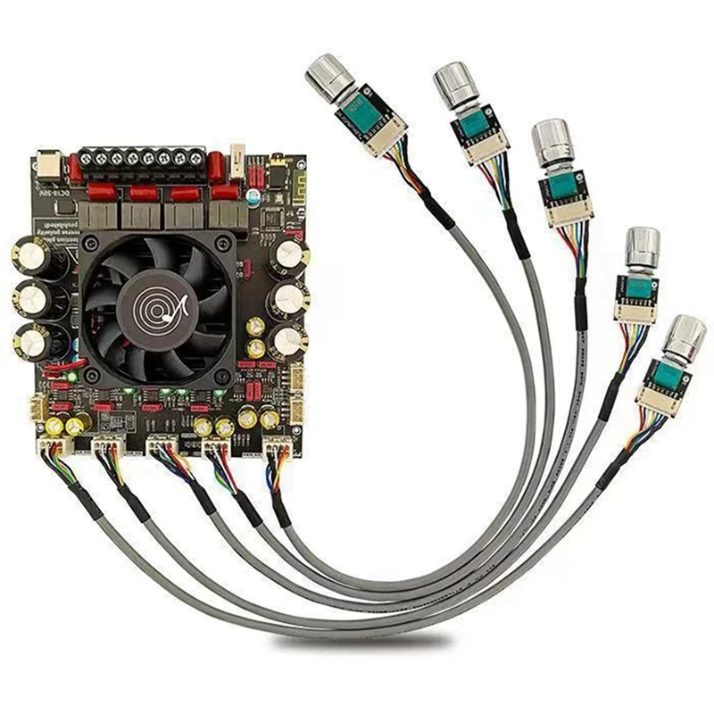AS21P Bluetooth 5.1 Digital Power Amplifier Board 2.1 Channel TPA3255 DC 18-50V for Subwoofer Speaker, External
AS21P Bluetooth 5.1 Digital Power Amplifier Board 2.1 Channel TPA3255 DC 18-50V for Subwoofer Speaker, External