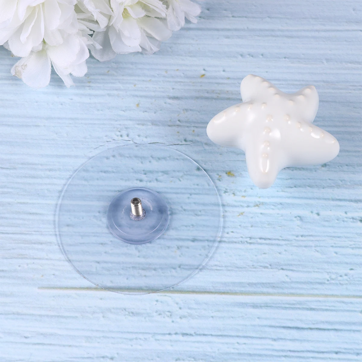 1Pcs Suction Cup Ceramic Door Knob Sea Star Shape Drawer Pull Handle White Cabinet Furniture Wardrobe Chest Durable
1Pcs Suction Cup Ceramic Door Knob Sea Star Shape Drawer Pull Handle White Cabinet Furniture Wardrobe Chest Durable