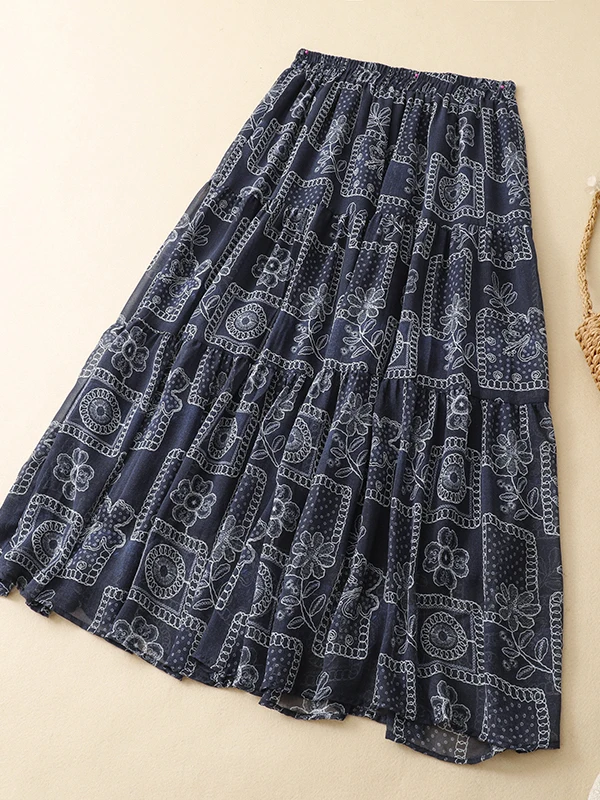 High Waist Floral Print Halter Neck Dress Women's Loose Fit Summer Fashion Casual A-Line Skirt Printed Half Body Skirt
High Waist Floral Print Halter Neck Dress Women's Loose Fit Summer Fashion Casual A-Line Skirt Printed Half Body Skirt