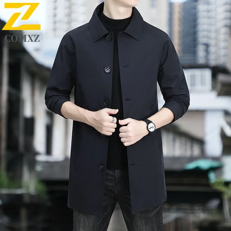 2025 Men Premium Trench Coat Style Long Length Turn Down Collar Overcoat Advanced Jacket Outerwear Autumn Winter Business Casual
2025 Men Premium Trench Coat Style Long Length Turn Down Collar Overcoat Advanced Jacket Outerwear Autumn Winter Business Casual