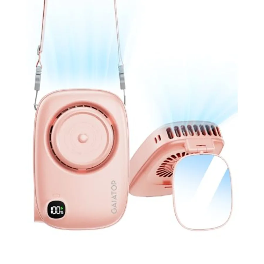Mini Neck Fan, Rechargeable Handheld Desk Use, LED Power Display 3 Speed 360°Rotate Mirror for Lash Makeup, Cute Camera Design
Mini Neck Fan, Rechargeable Handheld Desk Use, LED Power Display 3 Speed 360°Rotate Mirror for Lash Makeup, Cute Camera Design