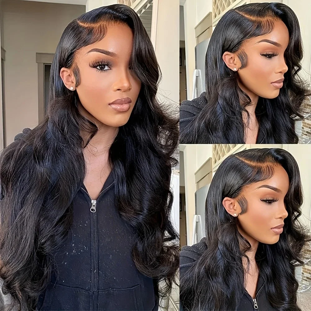5×5 Body Wave 13×4 Lace Front Human Hair Wigs Transparent 220Density Natural Color 13x6 Pre Plcked Lace Frontal Wig For Women 1B
5×5 Body Wave 13×4 Lace Front Human Hair Wigs Transparent 220Density Natural Color 13x6 Pre Plcked Lace Frontal Wig For Women 1B