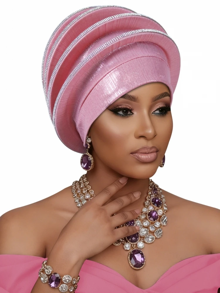 Ready African Auto Gele Headtie Women's Turban Cap Nigeria Wedding Geles Muslim Head Wraps Bonnet Turbante Mujer 2026 New
Ready African Auto Gele Headtie Women's Turban Cap Nigeria Wedding Geles Muslim Head Wraps Bonnet Turbante Mujer 2026 New