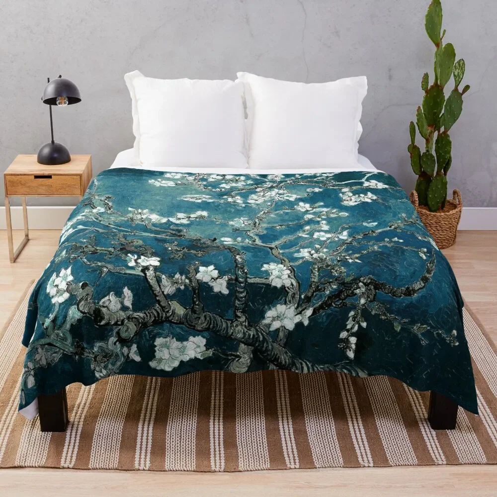 Van Gogh Almond Blossoms Dark Teal Throw Blanket Easy Care Comfortable Blanket for Couch
Van Gogh Almond Blossoms Dark Teal Throw Blanket Easy Care Comfortable Blanket for Couch