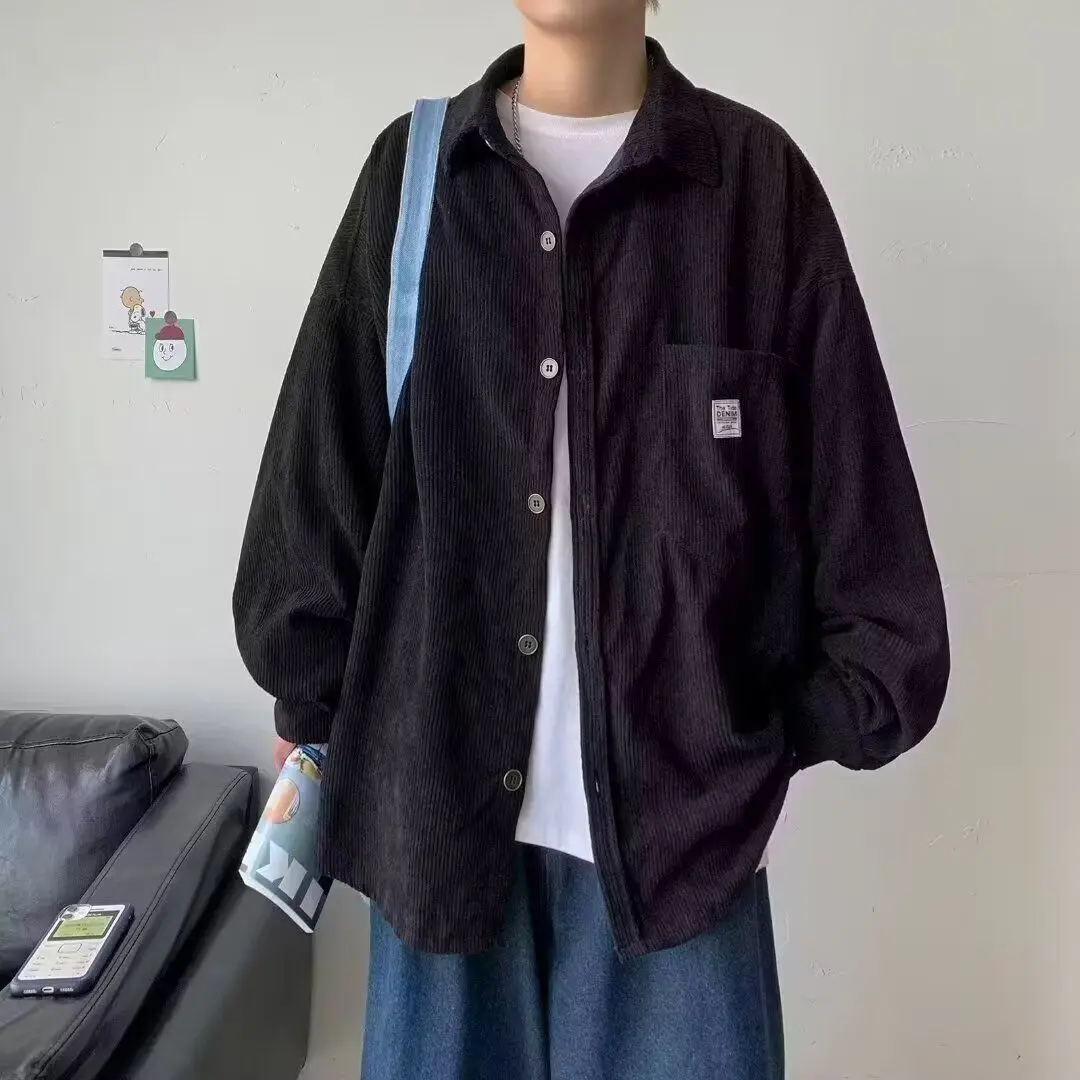New Men's Casual Loose Shirt Autumn Fashion Versatile Outerwear Standard Fit Long Sleeve Pure Color Double-Sided Wear
New Men's Casual Loose Shirt Autumn Fashion Versatile Outerwear Standard Fit Long Sleeve Pure Color Double-Sided Wear