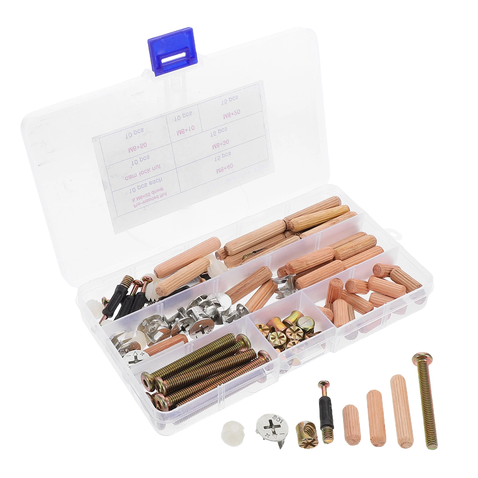 95pcs Furniture Connector Set Bed Hardware Kit Bunk Replacement Parts Screws Nuts Bolts Frame Components Furniture Legs
95pcs Furniture Connector Set Bed Hardware Kit Bunk Replacement Parts Screws Nuts Bolts Frame Components Furniture Legs