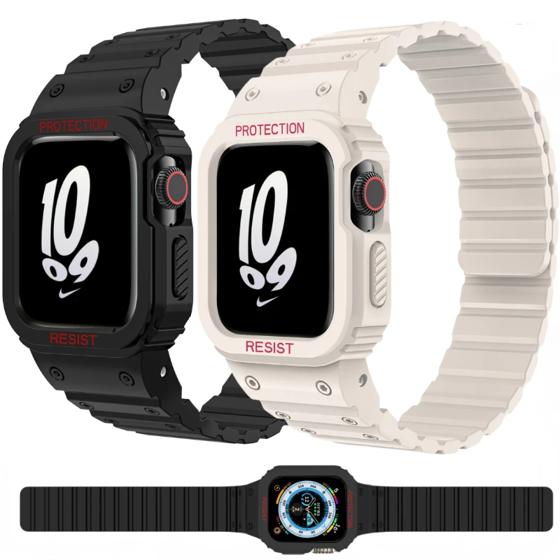 Магнитный силиконовый ремешок + телефон для Apple Watch Ultra 49 мм 8 7 45 мм 41 мм, защитный чехол, комплект iWatch 6 5 4 3 SE 44 мм 42 мм 40 мм, ремешок
Магнитный силиконовый ремешок + телефон для Apple Watch Ultra 49 мм 8 7 45 мм 41 мм, защитный чехол, комплект iWatch 6 5 4 3 SE 44 мм 42 мм 40 мм, ремешок