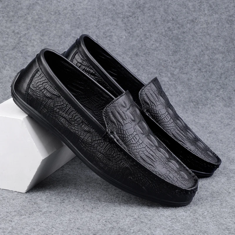 New soft and comfortable Doudou men's shoes outdoor lazy one-pedal men's daily casual leather shoes driving shoes
New soft and comfortable Doudou men's shoes outdoor lazy one-pedal men's daily casual leather shoes driving shoes